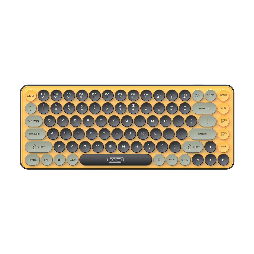 XO KB-12 Ασύρματο Πληκτρολόγιο Bluetooth Tri-Colour Γκρι - Image 2