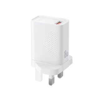 XO L159 Φορτιστής Ταχείας Φόρτισης (UK) QC 18W 1x USB-A