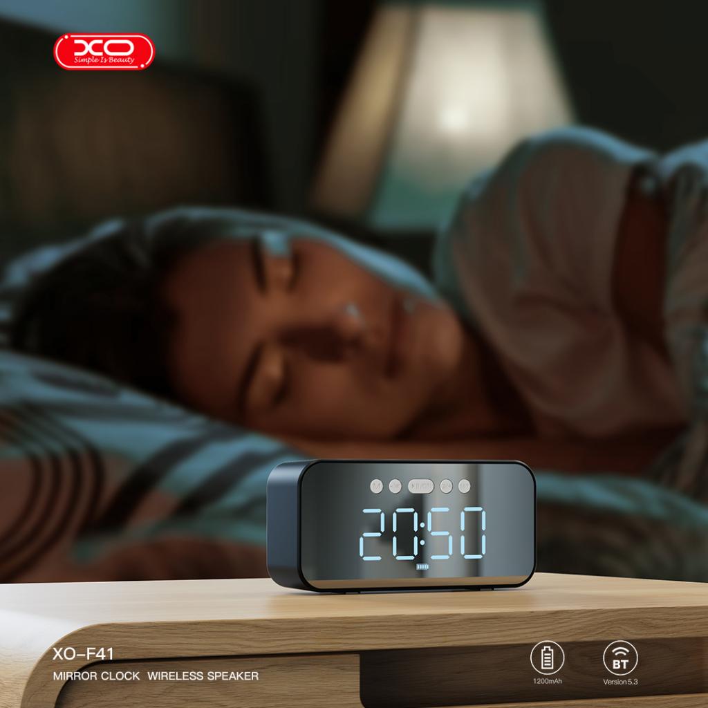 XO F41 Καθρεύτης Ρολόι Bluetooth Ηχείο Speaker - Image 7