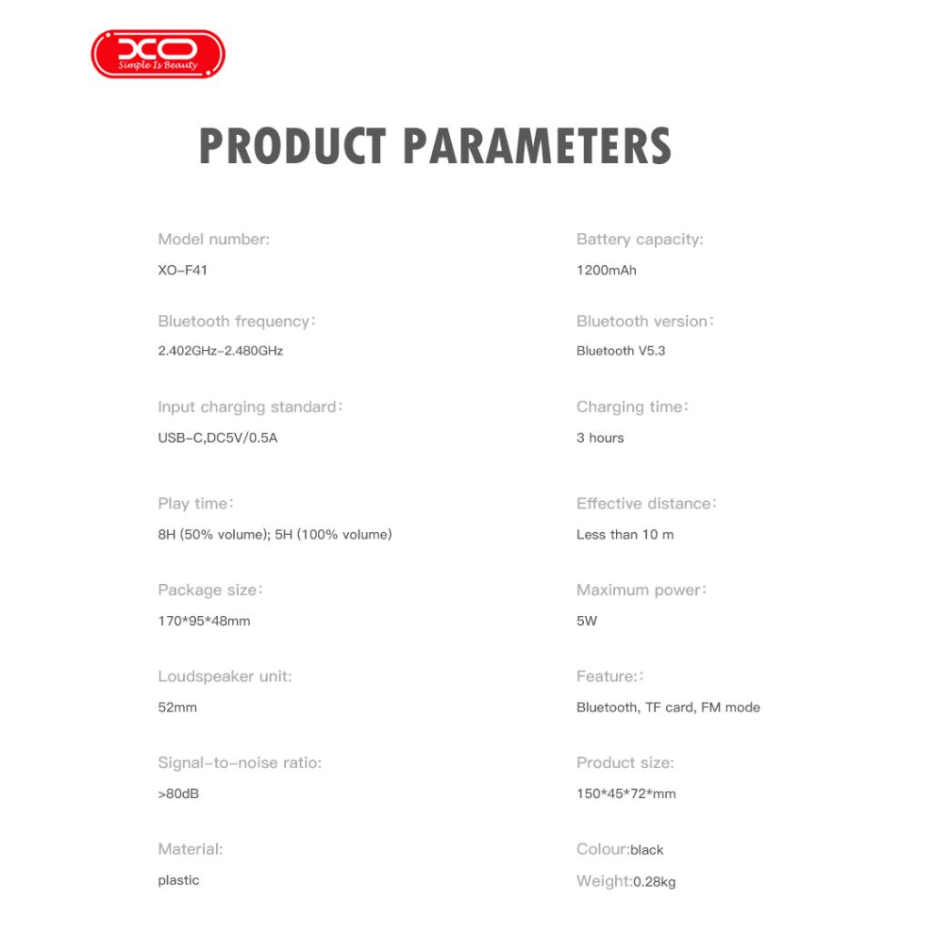 XO F41 Καθρεύτης Ρολόι Bluetooth Ηχείο Speaker - Image 9