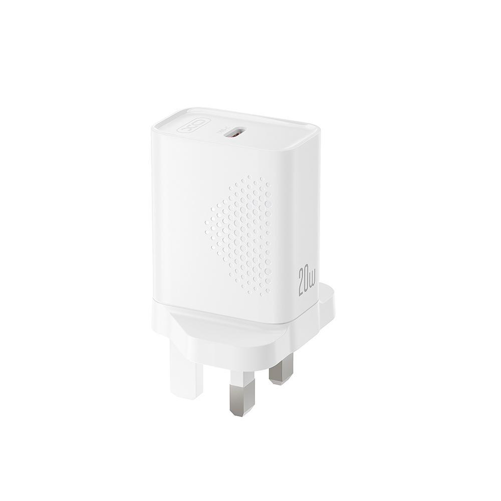 XO L160(UK) Φορτιστής Γρήγορης Φόρτισης 20W 1USB-C - Image 3