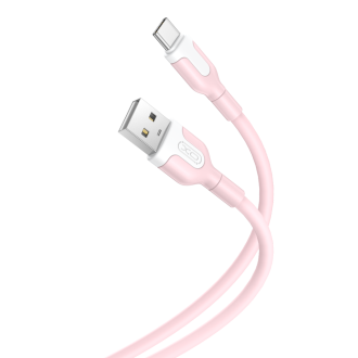 XO NB212 2.1A USB Καλώδιο για Type-C Ροζ