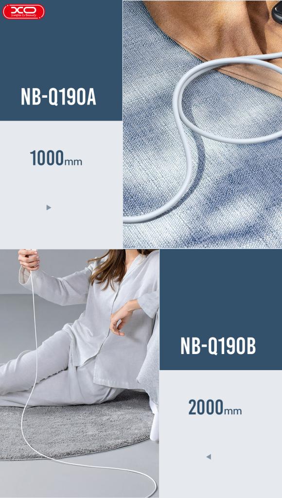 XO NB-Q190A 60W Καλώδιο Φόρτισης Type-C σε Type-C 1m - Image 4