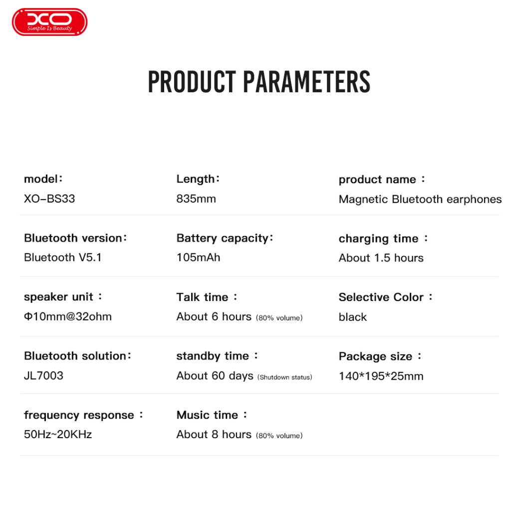 XO BS33 Αθλητικά Ακουστικά Bluetooth - Image 7