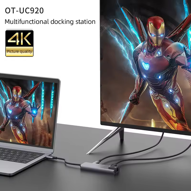 Αντάπτορας 5 σε 1 RJ45 USB3.0x2 PD 4K 60HZ HDTV - Image 6