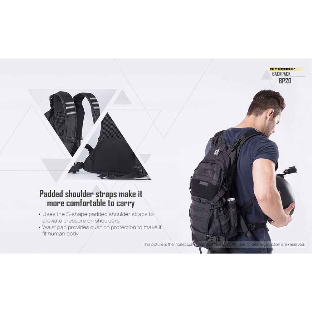 Nitecore Σακίδιο Πλάτης BP20 Μαύρο 20L - Image 10