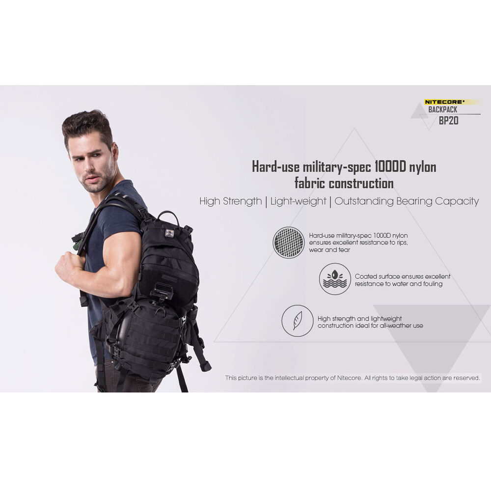 Nitecore Σακίδιο Πλάτης BP20 Μαύρο 20L - Image 9