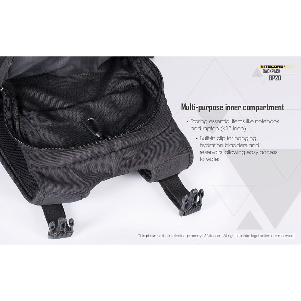 Nitecore Σακίδιο Πλάτης BP20 Μαύρο 20L - Image 5