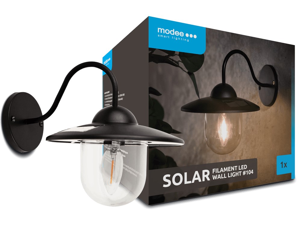Modee Lighting LED Ηλιακό Επιτοίχιο Φωτιστικό - Image 2