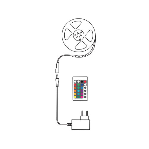 Modee Smart Ταινία LED 12W IP20 2700K & RGB 680lm με Τηλεχειριστήριο 5m - Image 3