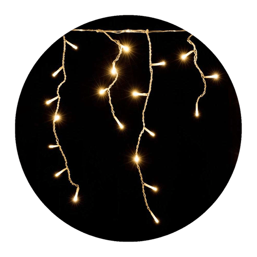 Modee Χριστουγεννιάτικα Φωτάκια LED με Αντάπτορα & Δυνατότητα Επέκτασης (200LED/4m/H70cm) Θερμό Λευκό - Image 2