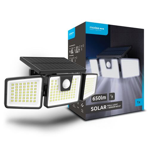 Modee Lighting Ηλιακός Προβολέας LED WS137 με Αισθητήρα (650 lumen) - Image 2