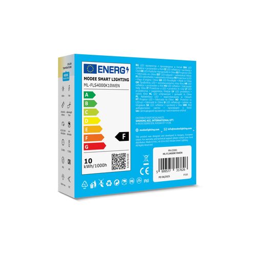 Modee Lighting LED Προβολέας E-series Slim 10W 120° 4000K 800lm ERP - Image 7