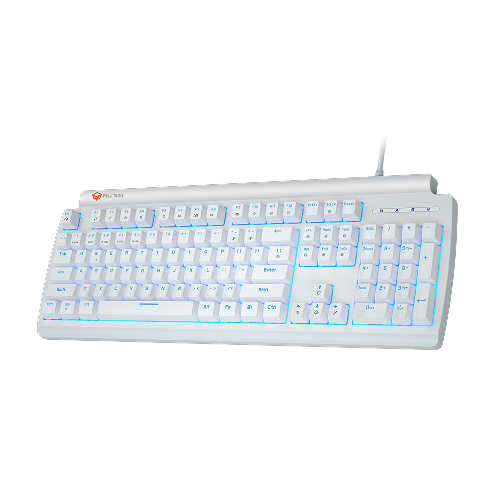 Meetion MT-MK600MX Μηχανικό Gaming Πληκτρολόγιο / Μπλέ Διακόπτες / Λευκό - Image 2