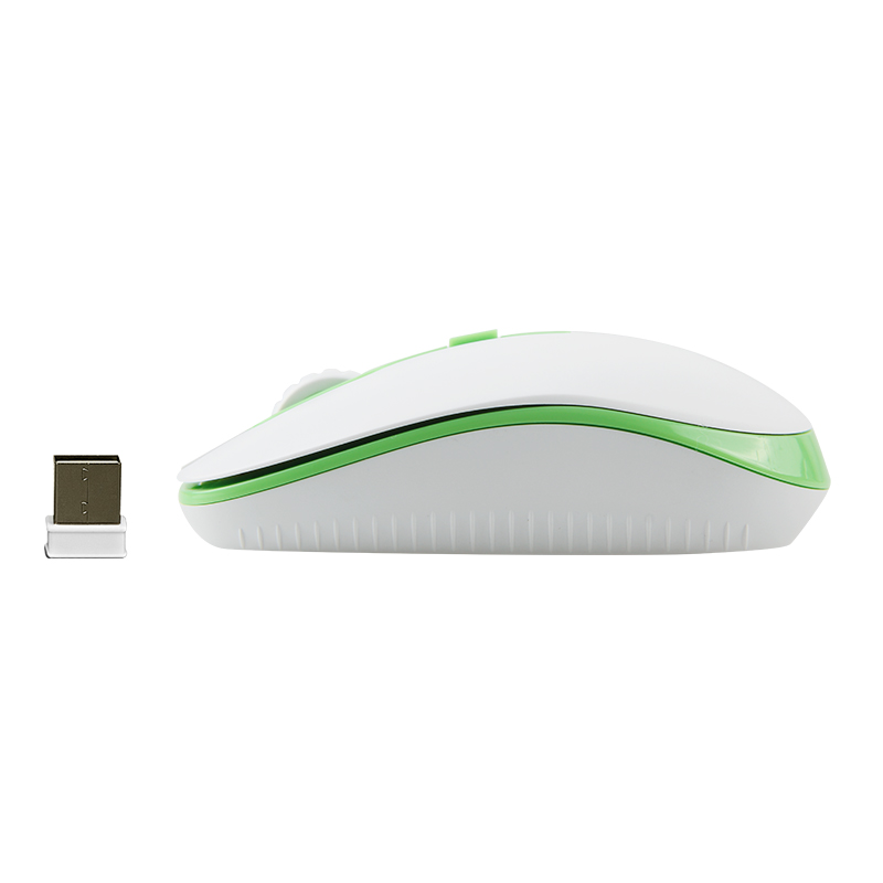 Meetion MT-R547 2.4G Ασύρματο Ποντίκι / Λευκό & Πράσινο - Image 5