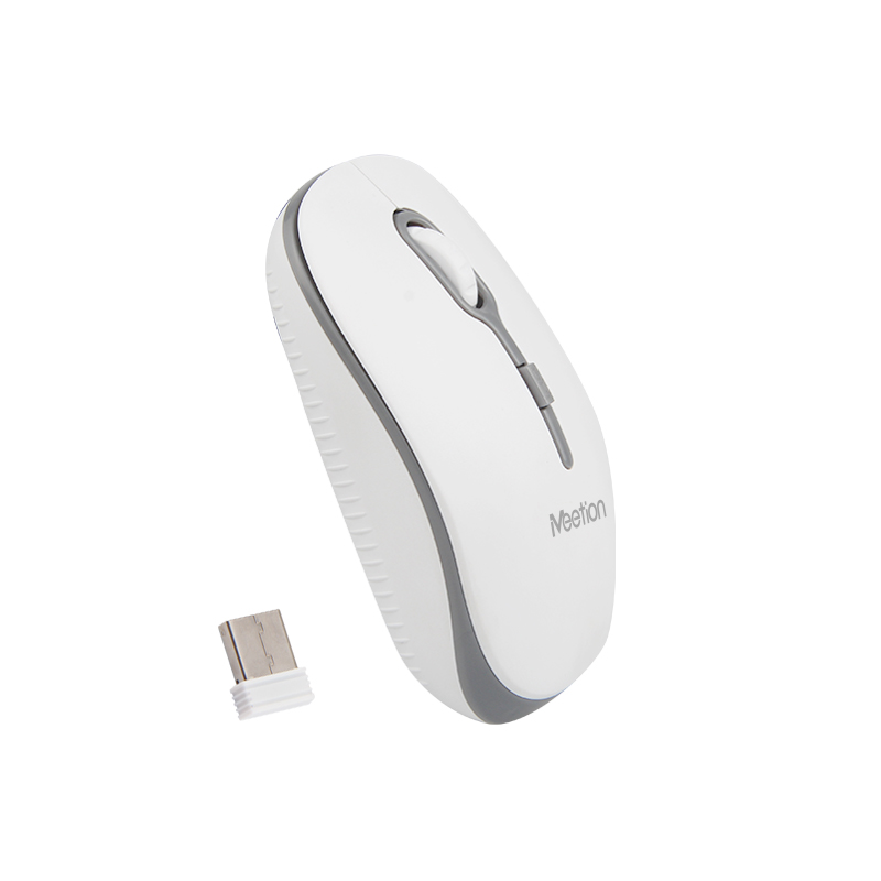 Meetion MT-R547 2.4G Ασύρματο Ποντίκι / Άσπρο & Γκρι - Image 2