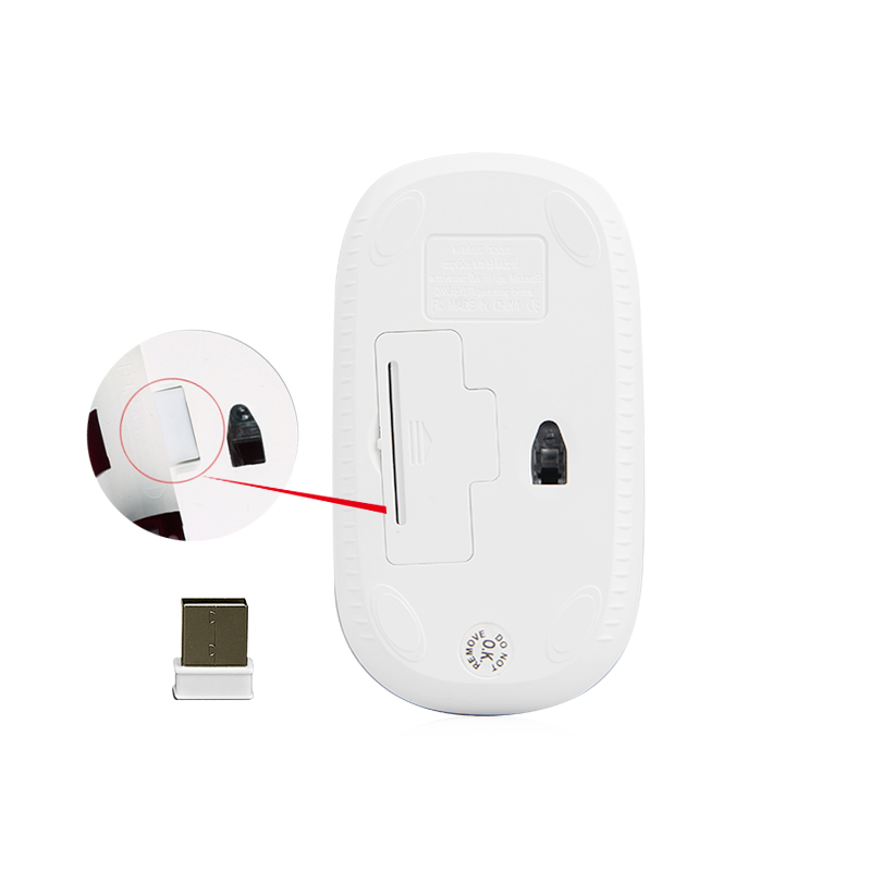 Meetion MT-R547 2.4G Ασύρματο Ποντίκι / Άσπρο & Γκρι - Image 7