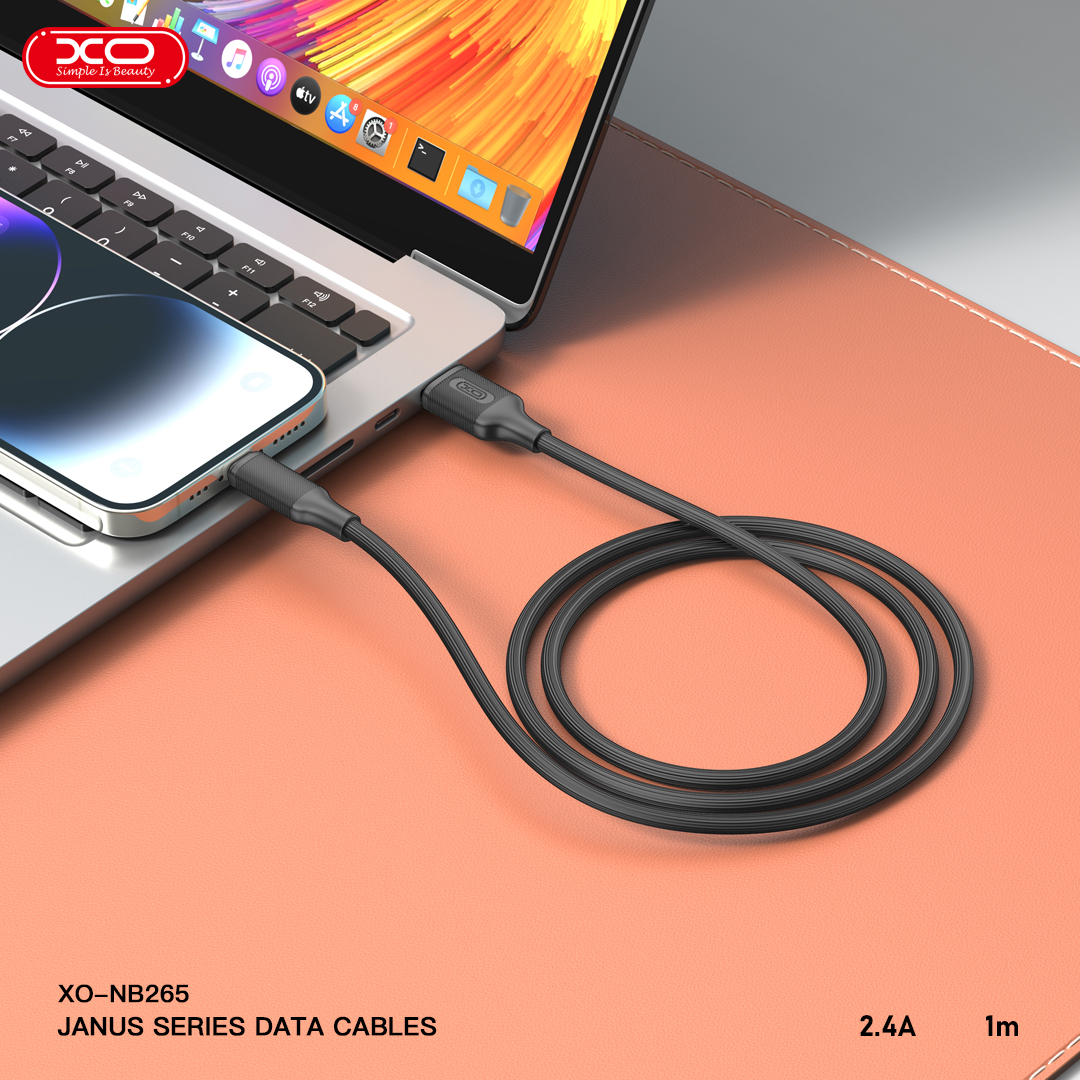 XO NB265 Μινιμαλιστικό Καλώδιο Micro Μαύρο - Image 2