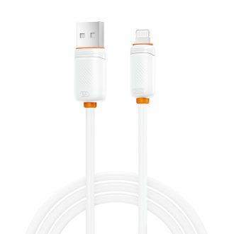 XO NB302 Καλώδιο Ταχείας Φόρτισης & Μεταφοράς Δεδομένων USB-A σε Lighting 3A Λευκό 1m
