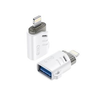 XO NB256A Αντάπτορας USB-A Θηλυκό σε Apple OTG με Κορδόνι Lanyard