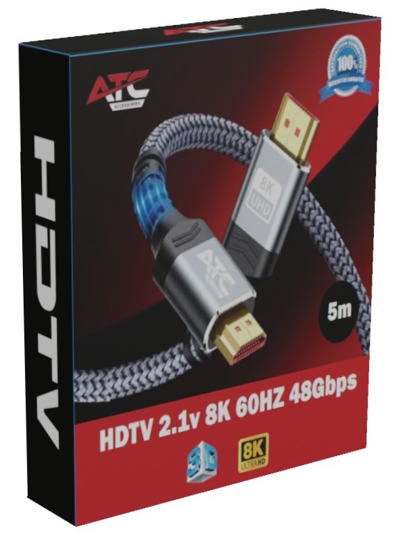 ATC Καλώδιο HDTV 2.1V 8K 60HZ 48Gbps 5m - Image 2
