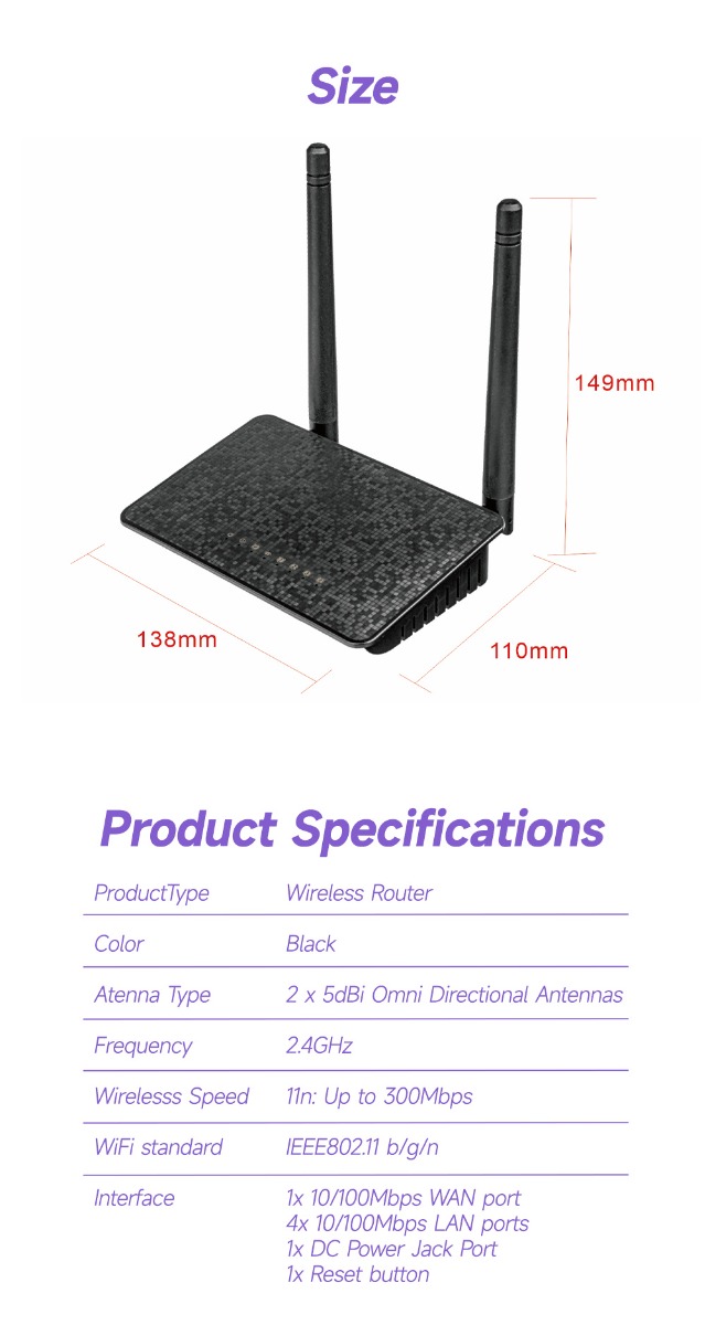 EDUP Wifi Repeater EP-RT2667 300Mbps - Image 7