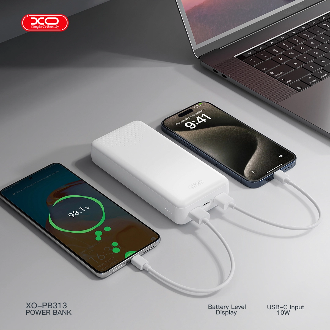 XO PB313 Powerbank 20000mAh Λευκό - Image 2
