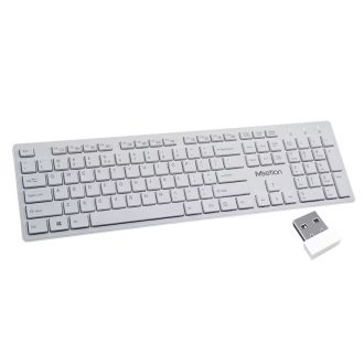 Meetion MT-WK841 2.4G Ασύρματο Λευκό Πληκτρολόγιο