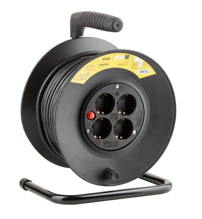 Technik Professional Στροφείο 4 Θέσεων 25m 1,5mm Μαύρο - Image 7