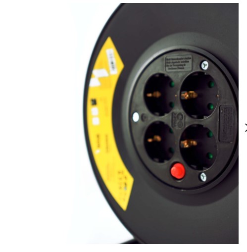 Technik Professional Στροφείο 4 Θέσεων 25m 1,5mm Μαύρο - Image 4