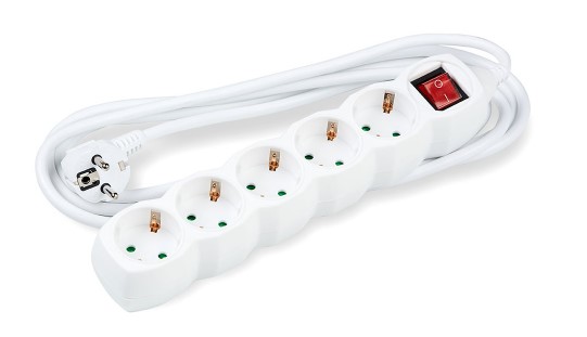 Technik Πολύπριζο 5 Θέσεων 3x1,5mm 5m με Διακόπτη