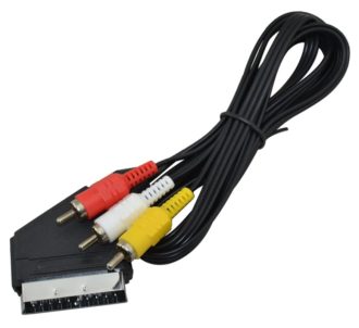 Καλώδιο Scart σε 3 RCA 1.5m χωρίς Διακόπτη