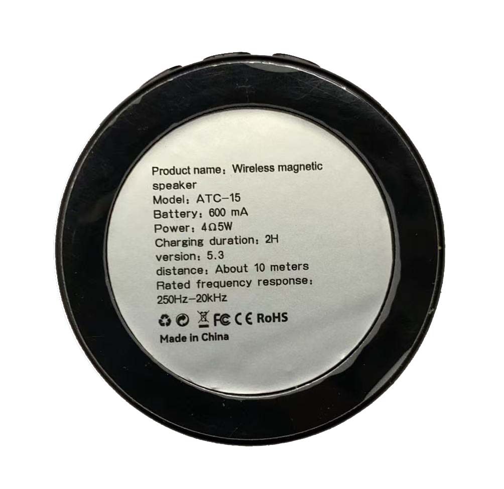 ATC-15 Mini Μαγνητικό Ηχείο Bluetooth RGB - Image 10
