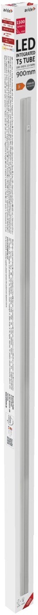 Avide Λάμπα LED T5 Integrated Τύπου Φθορίου 15W 900mm WW 3000K με AC plug