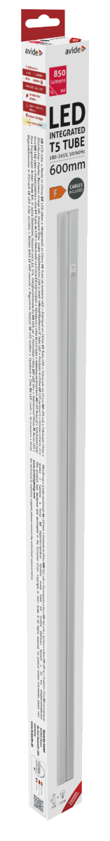 Avide Φωτιστικό LED Πάγκου Κουζίνας  9W 600mm Θερμό 3000K με Πρίζα