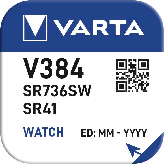 Varta Μπαταρία Ρολογιού V384 (1τμχ)