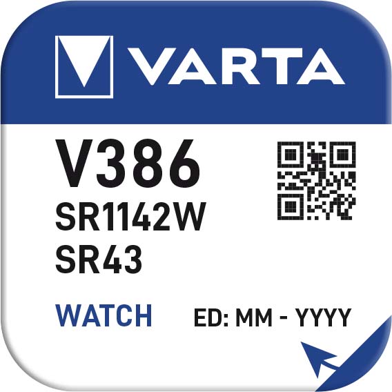Varta Μπαταρία Ρολογιού V386 (1τμχ)