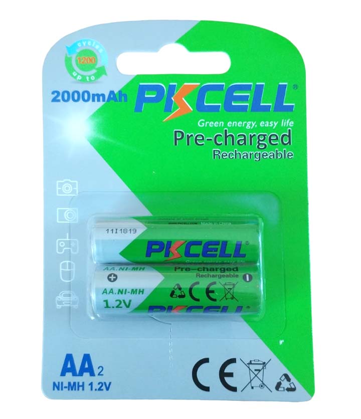 Pkcell Επαναφορτιζόμενες Μπαταρίες RTU AA2000-2B (2τμχ)