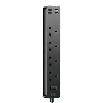 XO WL12 Πολύπριζο (UK) Υποδοχή 4USB 1.8μ