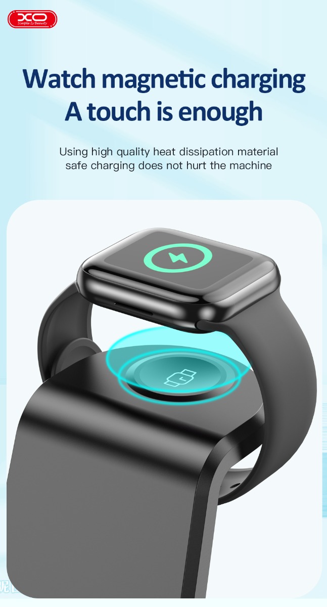 WX035 3-in-1 Multi-function Wireless Charging Black - Image 4