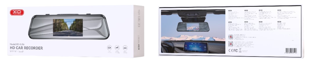 XO XJ06 Smart Καθρέφτης Οπισθοπορείας 5 ιντσών WiFi - Image 5