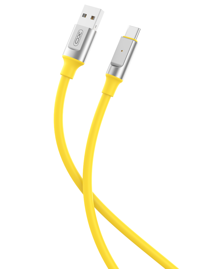 XO NB251 6A Liquid Silicone Rubber Type-c Data Cable 1m Cable Yellow