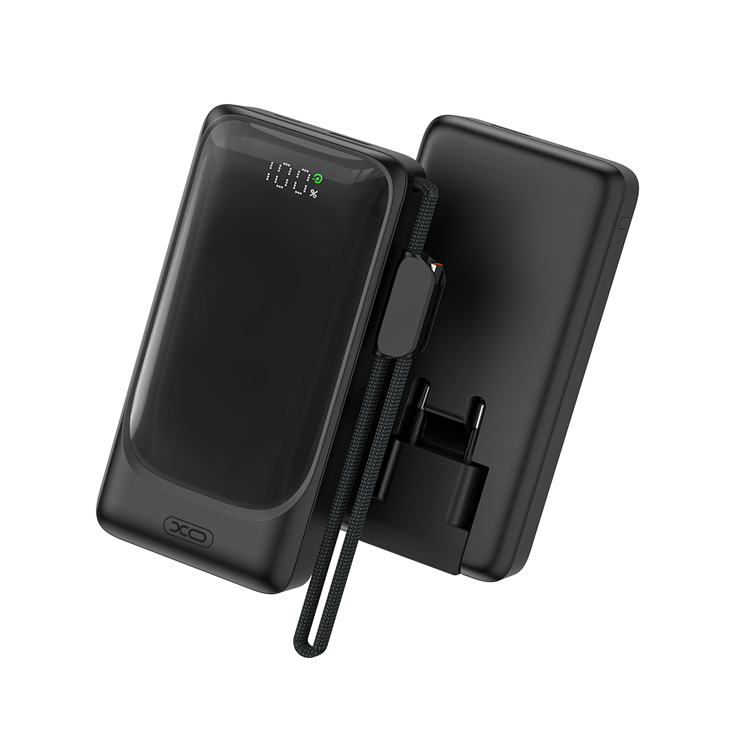 XO PR282 Powerbank Ταχείας Φόρτισης 22.5W με Πρίζα & Λουράκι Type-C 10.000mAh - Image 3