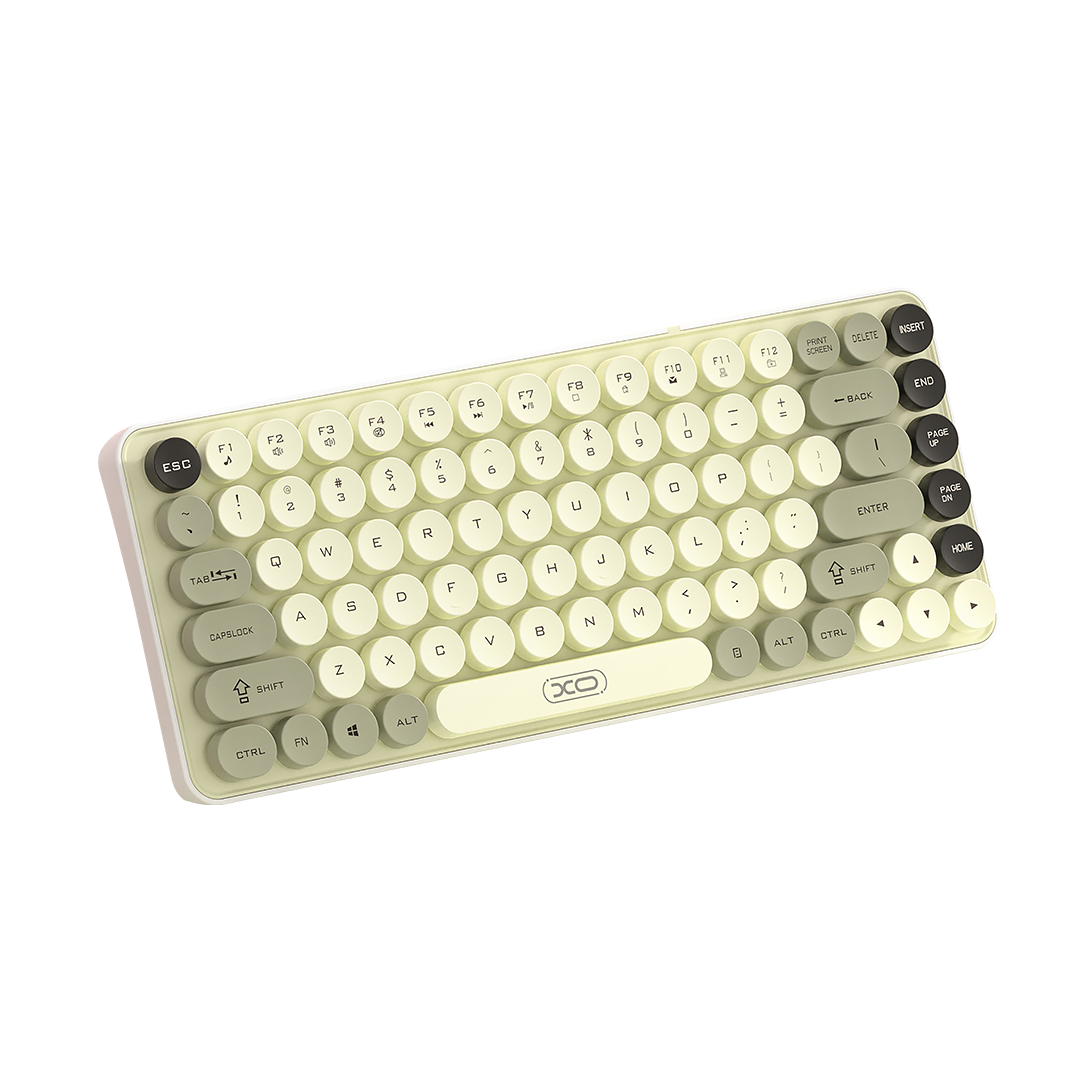 XO KB-12 Ασύρματο Πληκτρολόγιο Bluetooth Tri-Colour Πράσινο
