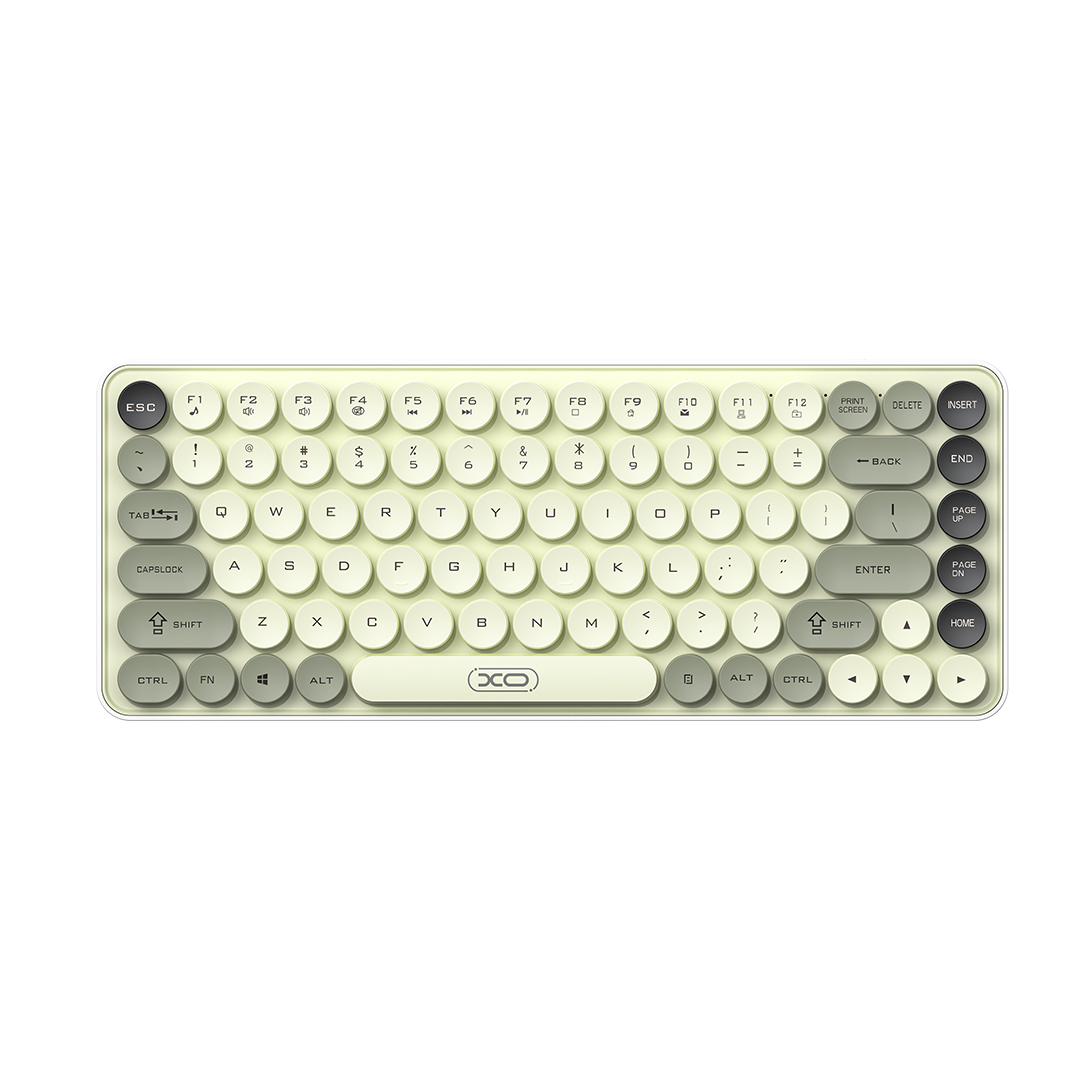 XO KB-12 Ασύρματο Πληκτρολόγιο Bluetooth Tri-Colour Πράσινο - Image 2