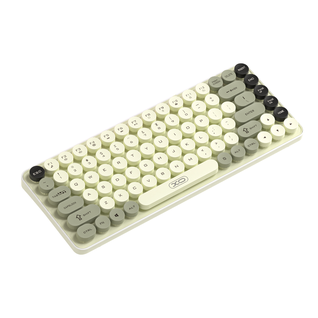 XO KB-12 Ασύρματο Πληκτρολόγιο Bluetooth Tri-Colour Πράσινο - Image 3