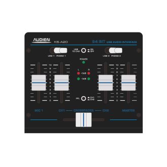 KS-A20 DJ Μίκτης 3 Καναλιών με PFL/CUE & USB