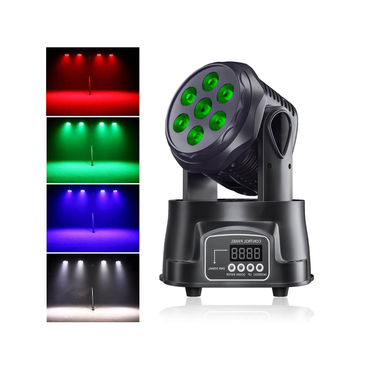 EMS-27 Κινητή Κεφαλή DMX 7x10W - Image 2