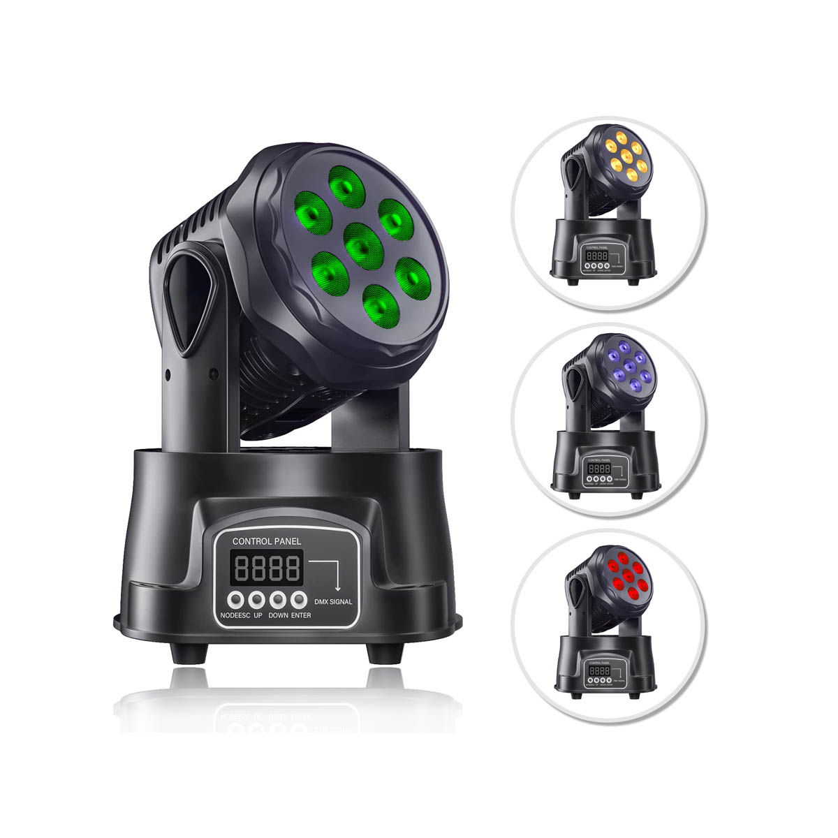 EMS-27 Κινητή Κεφαλή DMX 7x10W