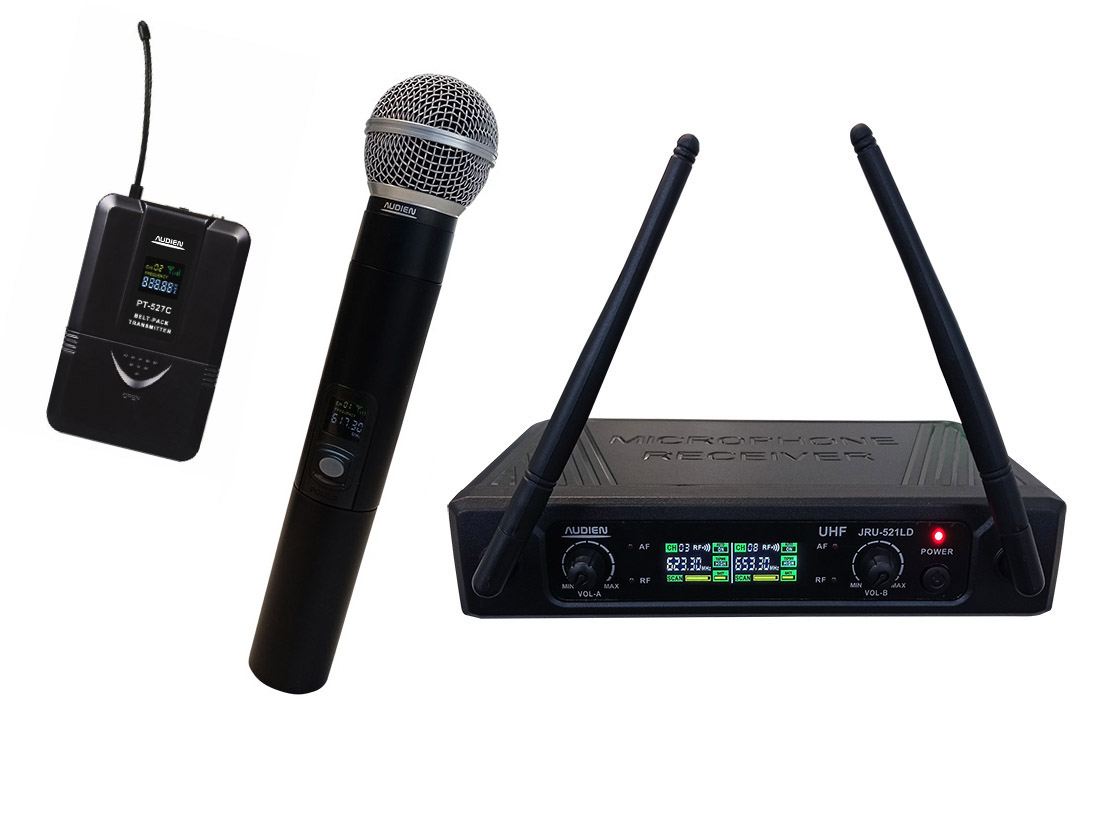 Audien Ασύρματο Μικρόφωνο Χειρός - Πέτου UHF JRU-521LD-C